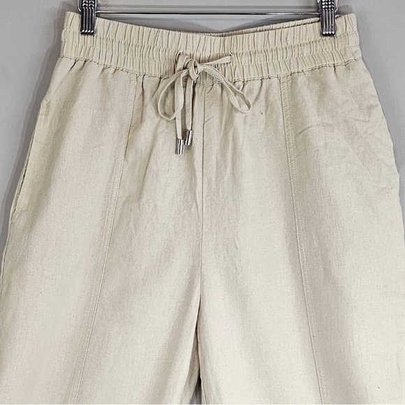 Zara Relaxed Fit Linen-Blend Pants Sz. Small - Picture 4 of 11